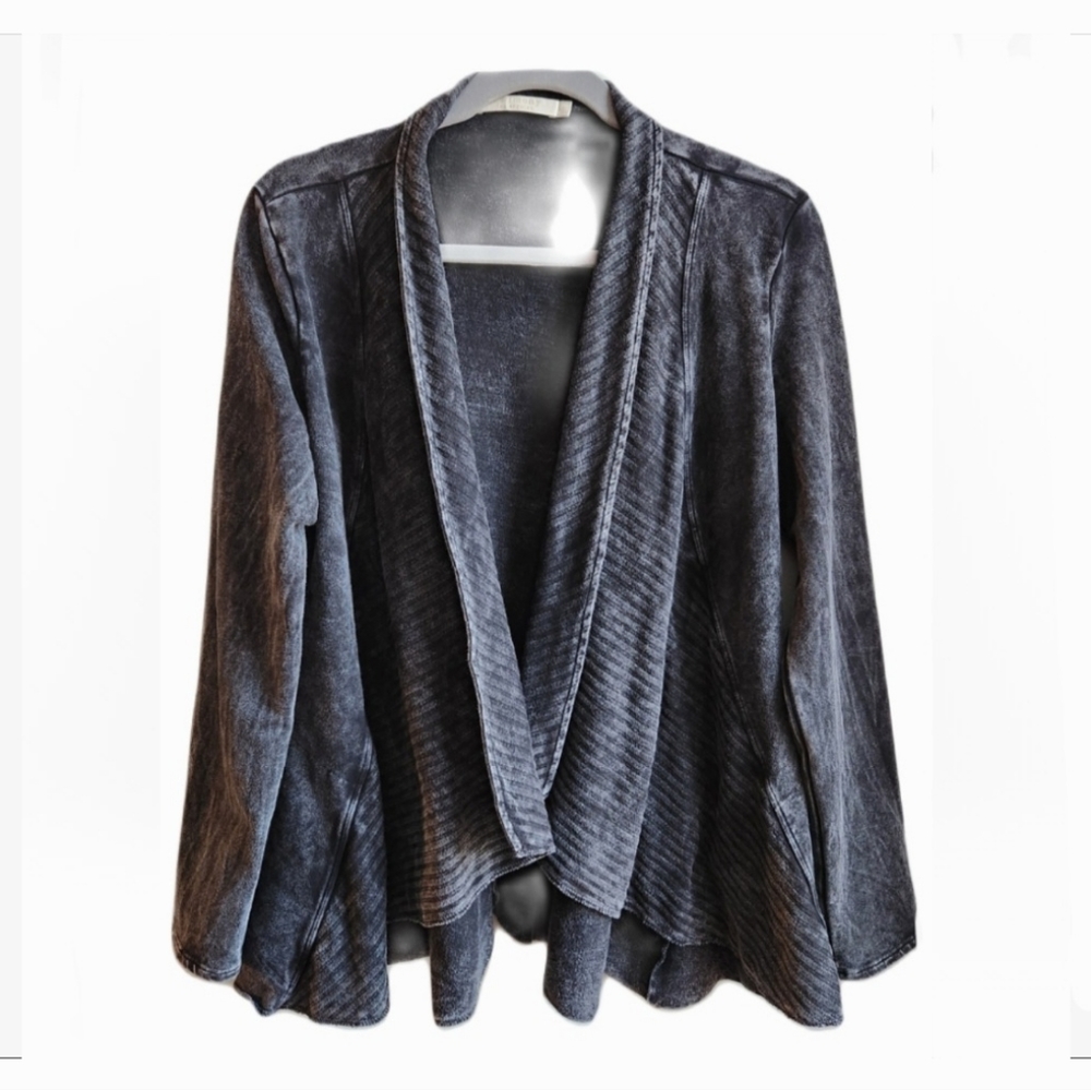 Testimony Los Angeles French Terry Open Front Jacket Size Small